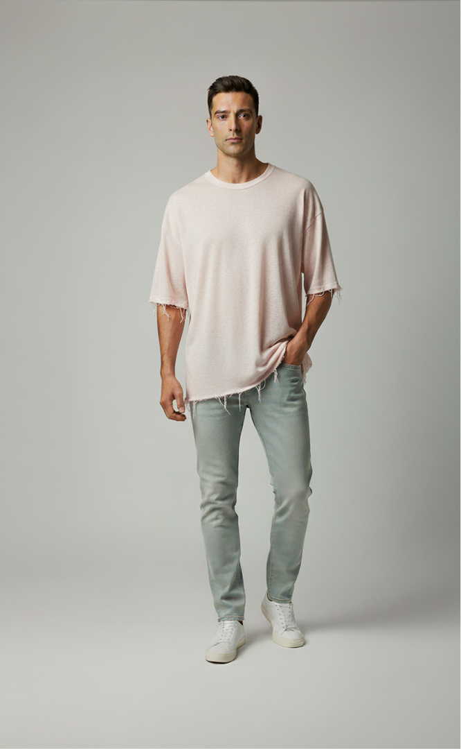 חולצת 100 אחוז פשתן אופ וויט